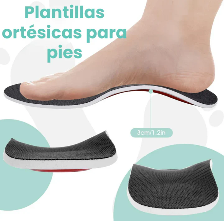 PLANTILLAS ORTOPÉDICAS CON SOPORTE PARA ARCO