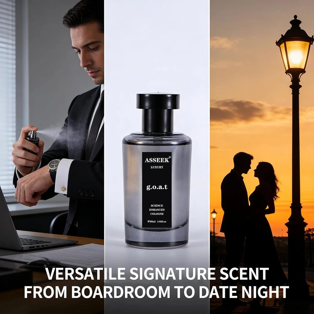 ASSEEK G.O.A.T AMADERADA COLONIA PARA HOMBRES - CON FEROMONAS