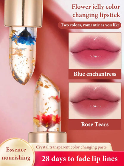 Lápiz labial que cambia de color de flores (PAGA 1 LLEVA 2)