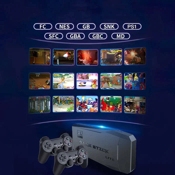 GAME STICK 64GB. CON 2 CONTROLES ¡GRATIS 1000 JUEGOS!