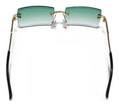 Lentes de sol rectangulares - transparentes vintage