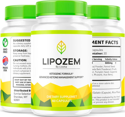 CÁPSULAS NATURALES LIPOZEM KETOGENIC ADVANCED