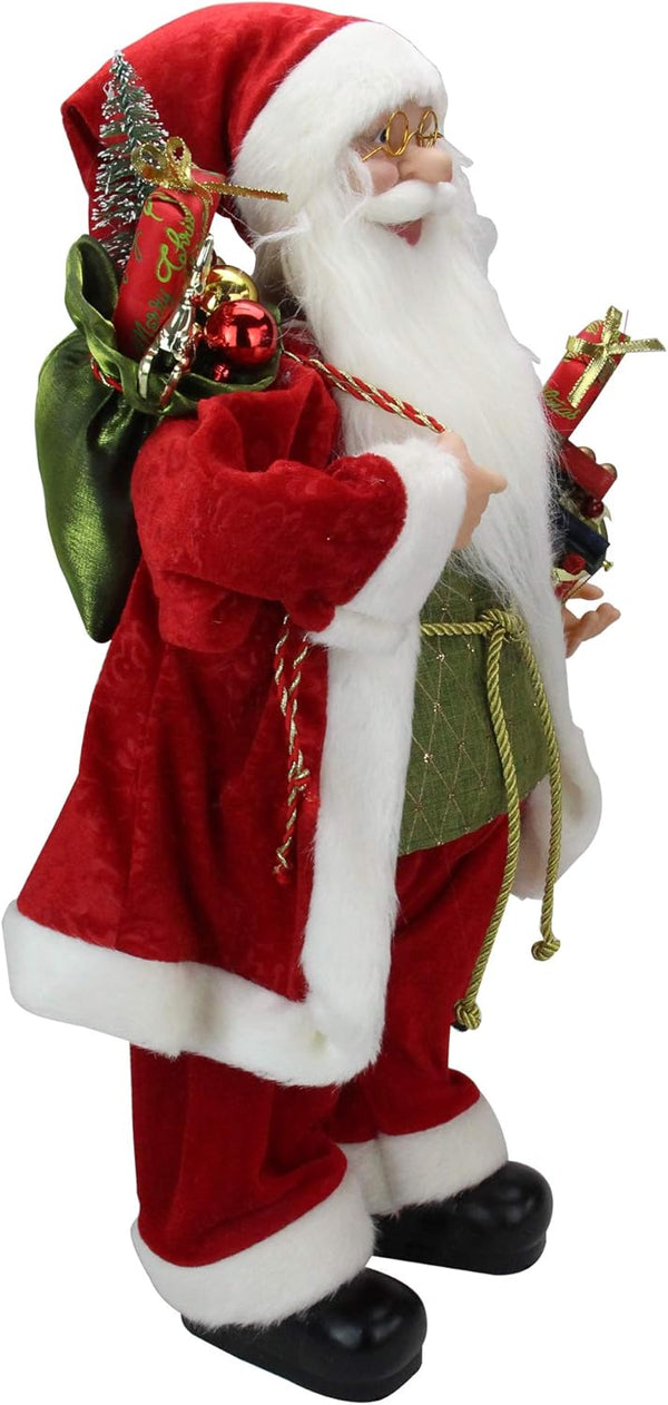Figura Navideña de Santa con Regalos
