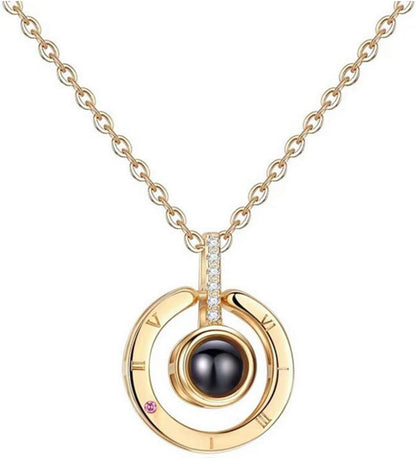 COLLAR CORAZÓN DE AMOR- TE AMO EN 100 IDIOMAS