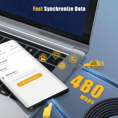 CABLE MULTIFUNCIONAL PARA TODO TIPO DE CELULAR - CARGA RÁPIDA