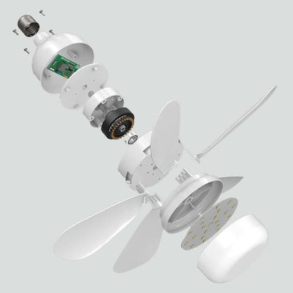 VENTILADOR DE TECHO CON ILUMINACIÓN Y CONTROL REMOTO