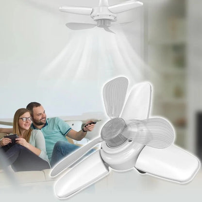 VENTILADOR DE TECHO CON ILUMINACIÓN Y CONTROL REMOTO