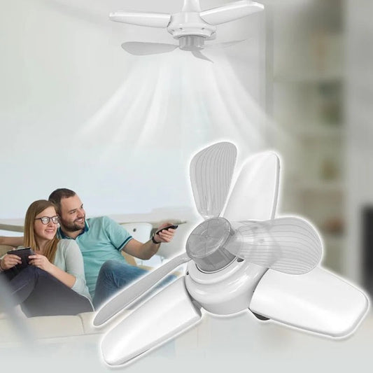 VENTILADOR DE TECHO CON ILUMINACIÓN Y CONTROL REMOTO