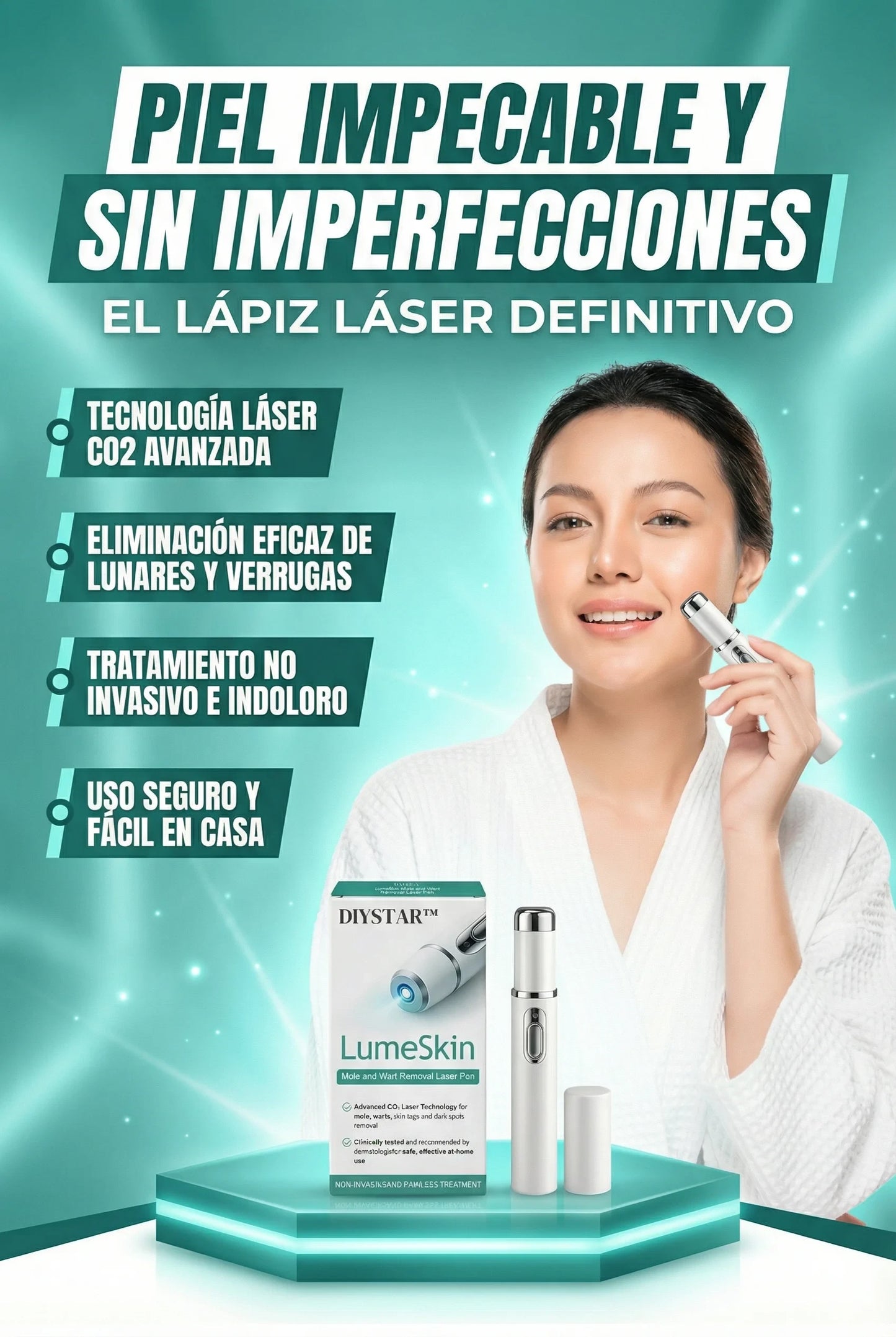 LÁPIZ LÁSER PARA ELIMINAR VERRUGAS Y LUNARES